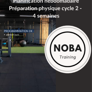 Programme personnalisé de 4 semaines